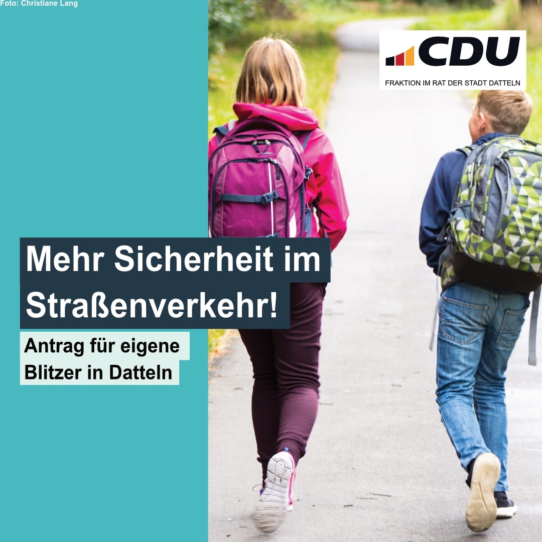 CDU fordert mehr Geschwindigkeitskontrollen in Datteln
