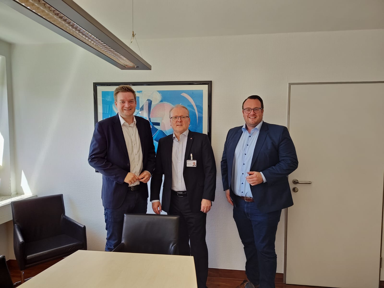 Michael Breilmann MdB und André Tost besuchen St. Vincenz-Krankenhaus