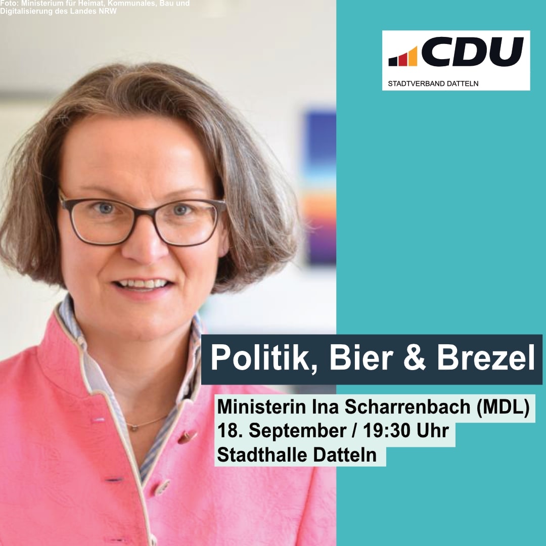 Politik, Bier & Brezel mit Ministerin Ina Scharrenbach MdL