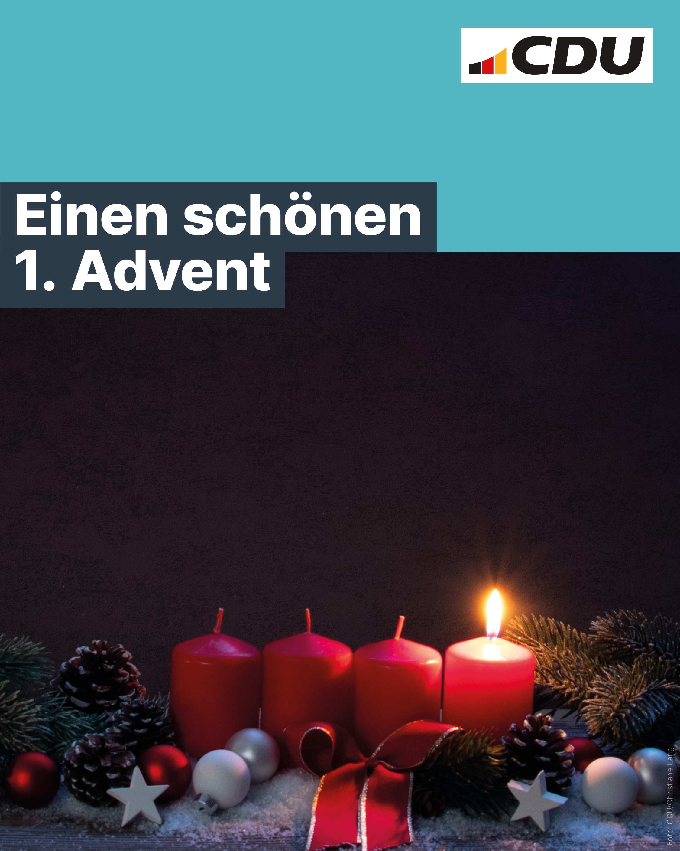 Die CDU Datteln wünscht einen schönen 1. Advent 🕯️